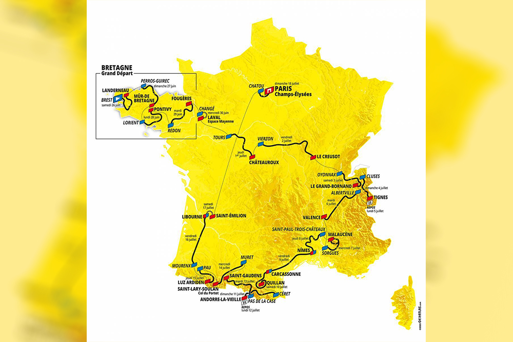 ツール・ド・フランス 2021 MAP