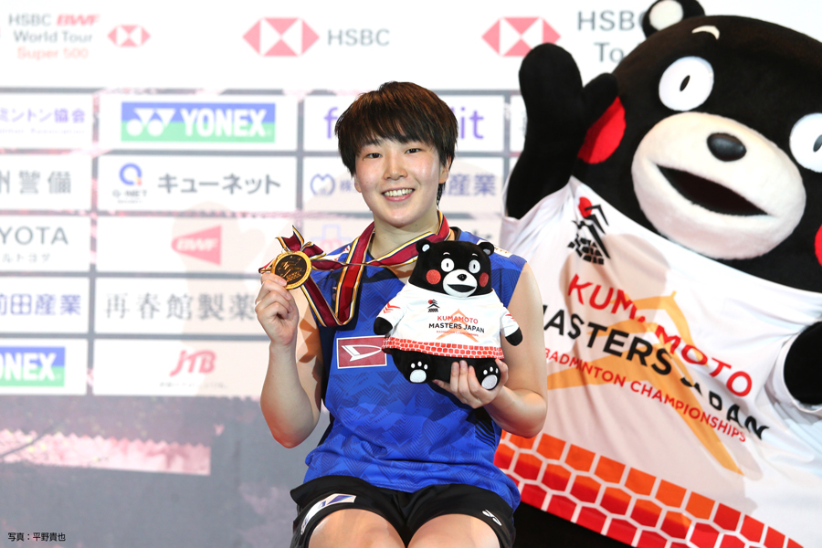 同大会で日本勢初となる優勝を飾った山口茜（再春館製薬所）