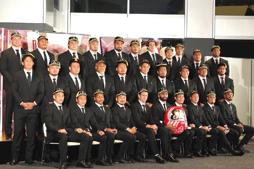 開幕まで1週間、日本代表ウェルカムセレモニーが開催。ラグビー