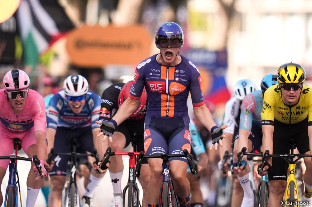 ファンウーデンがジロ初挑戦で初勝利を飾った