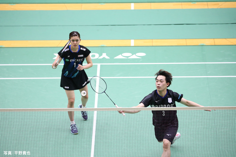 渡辺／松友ペアに挑む西／佐藤ペア