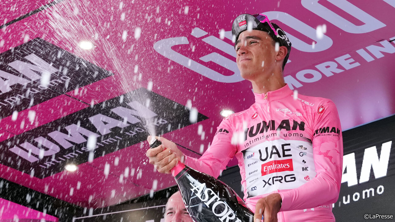 ステージ3位となったデルトロはマリア・ローザを死守