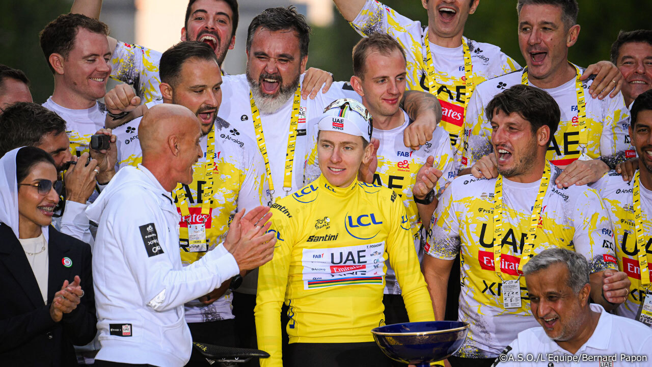 2025年大会はポガチャルが現役最多タイとなる4度目のツール総合優勝を果たした