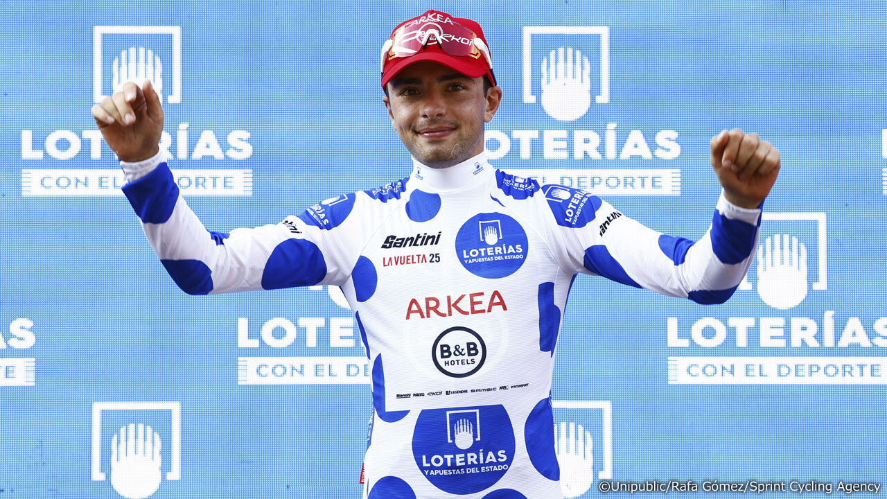 地元イタリアのアレッサンドロ・ヴェッレが山岳ジャージを獲得