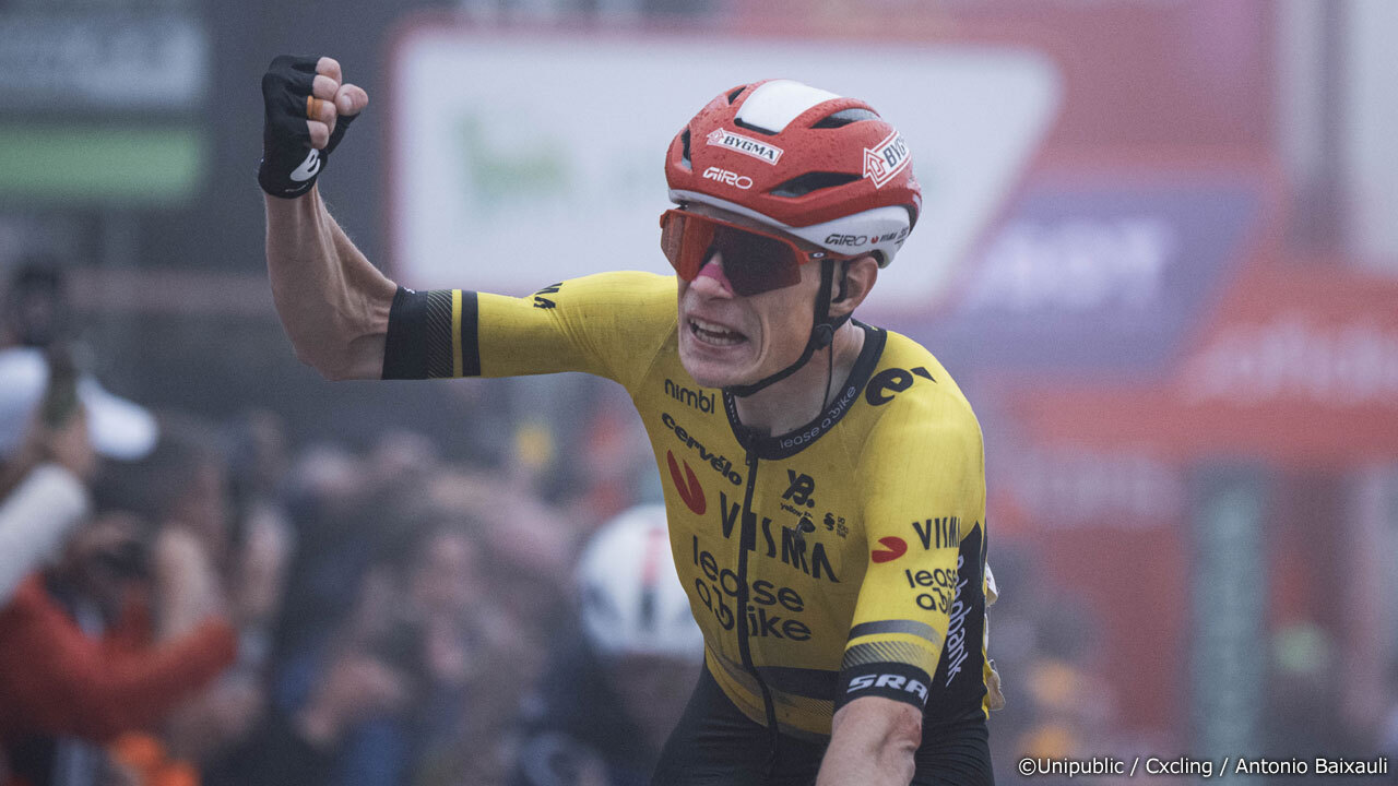 ブエルタ第2ステージで初のマイヨ・ロホ獲得のヴィンゲゴー