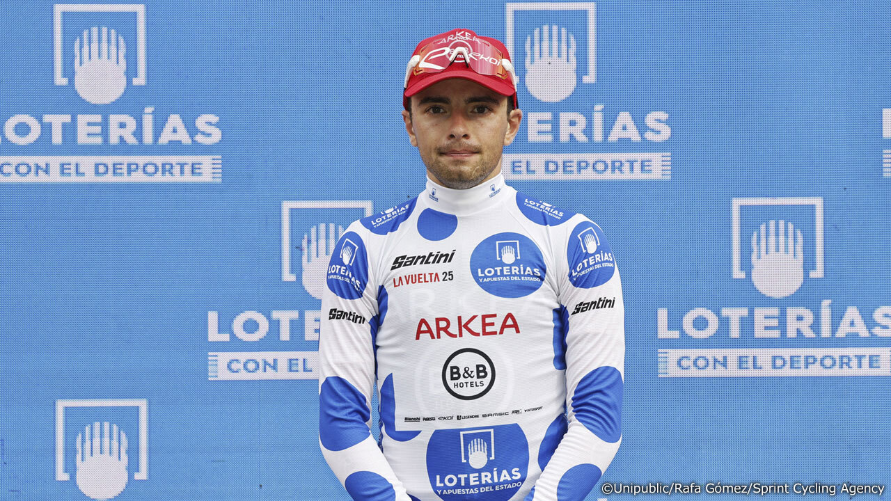 再び山岳賞の首位に立ったヴェッレ