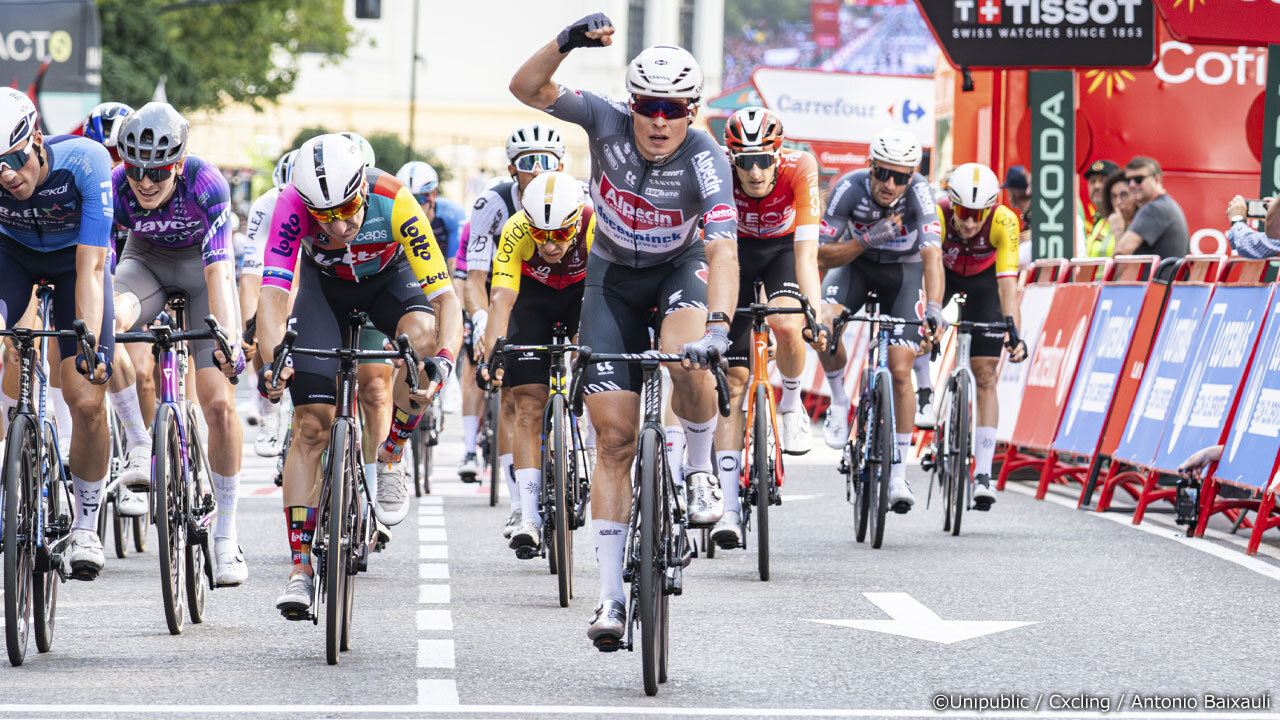 開幕ステージに続き今ブエルタ2勝目を挙げたフィリプセン