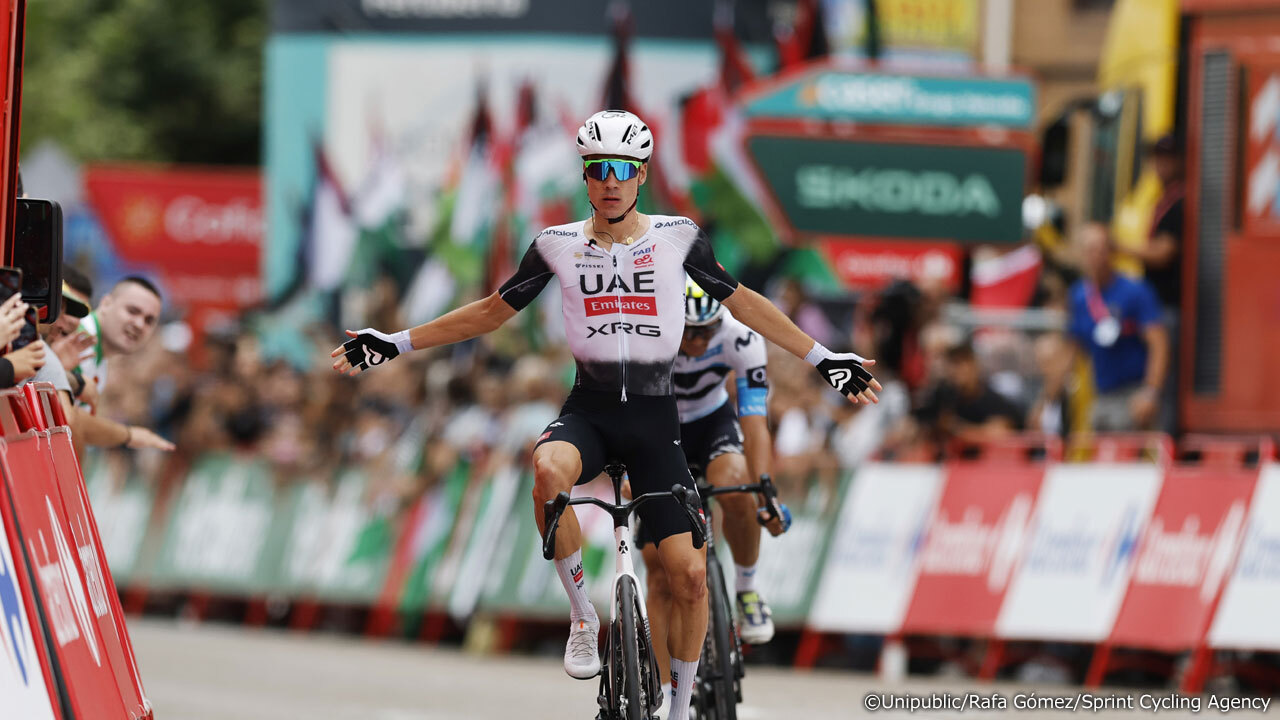 ゴールスプリントでロモを下し今大会2勝目のアユソ