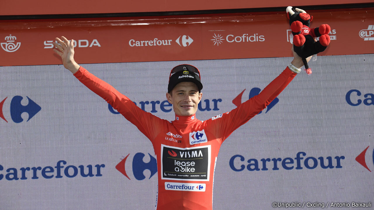 自身初となるブエルタ総合優勝を事実上確定させたヴィンゲゴー