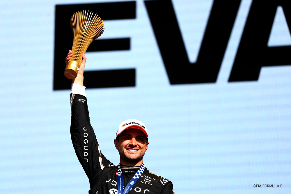前戦ベルリンでシーズン2勝目を掴んだミッチ・エヴァンス（ジャガー）