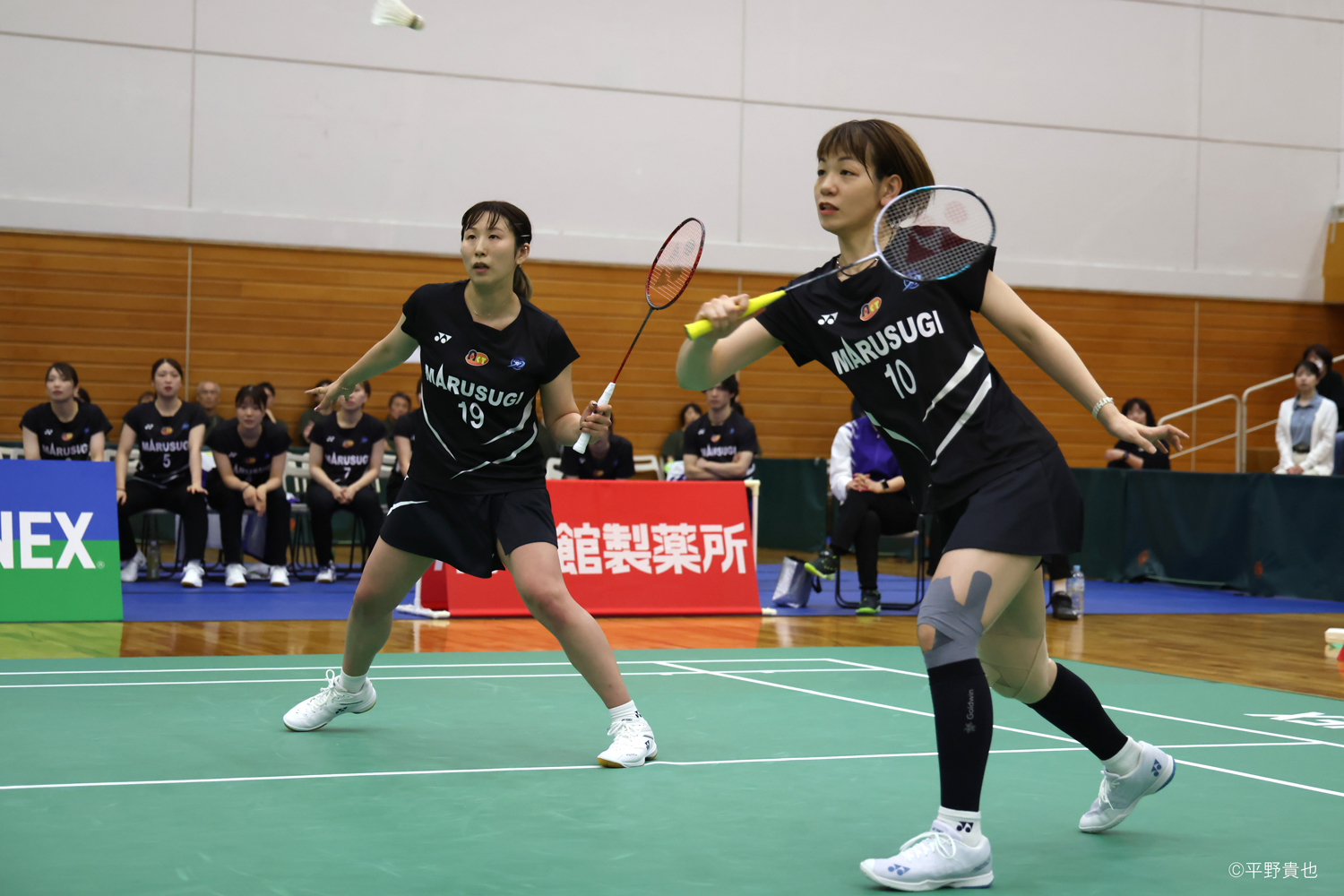 岐阜Bluvic初優勝に大きく貢献した廣田（右）／櫻本ペア