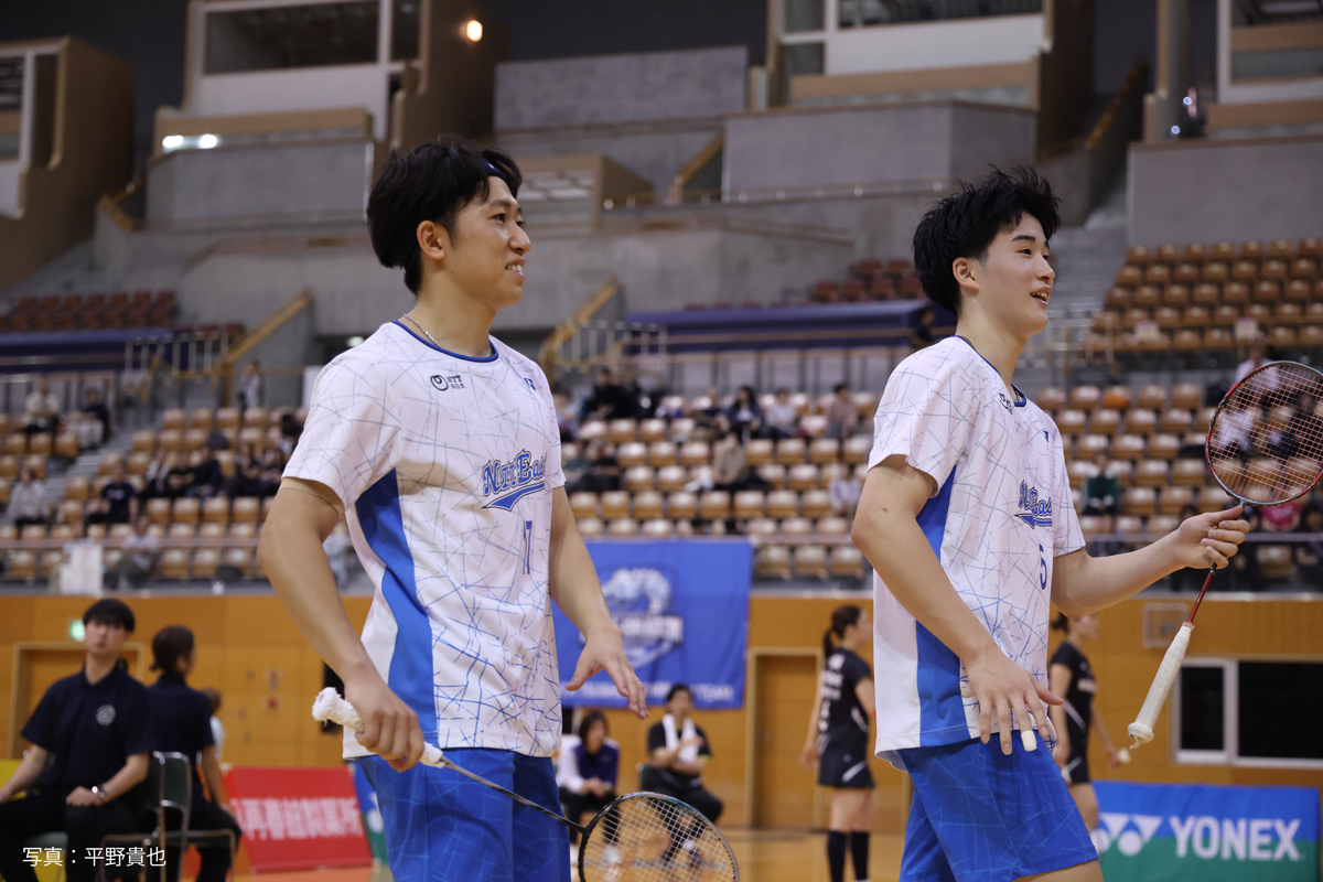 全日本社会人選手権の両大会で準優勝した武井優太／中静悠斗